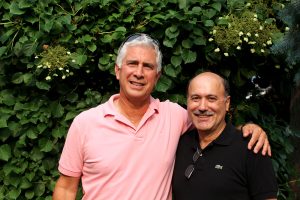 2014 — Staff Appreciation BBQ. Left to right: John Sabo, and Terry Kyritsis