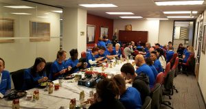 2016 — Christmas lunch at the OECM office
