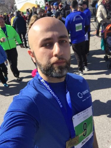 2018 — Fady Aodesho participating in the Southlake Race