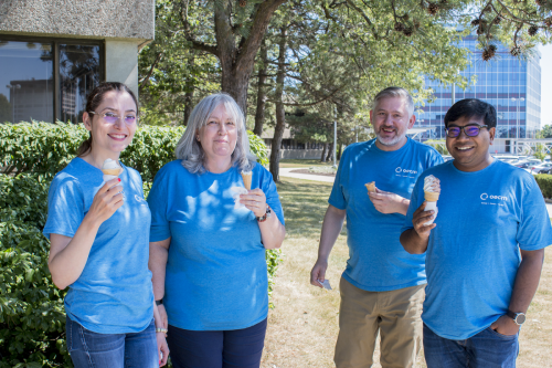 2019 — An ice cream truck stopped by our office during our Family Day event
