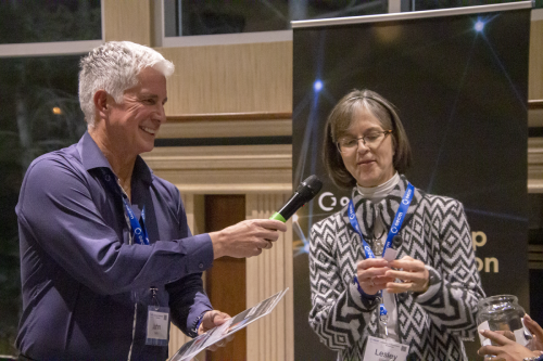 2022 — 2nd Ontario Sector Leadership & Collaboration Invitational Networking Symposium. Left to right: John Sabo and Lesley Cornelius