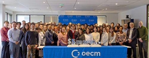 2025 — The OECM team celebrating $5 billion spend milestone